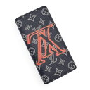 【新品・未使用品】ルイ ヴィトン LOUIS VUITTON アップサイドダウン ポルトフォイユ ブラザ 長財布 モノグラムインク ダークネイビー ブラック金具...