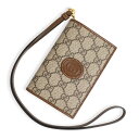【新品・未使用品】グッチ GUCCI パスポートケース パスケース カード入れ GGスプリームキャンバス レザー ベージュ ブラウン ゴールド金具 700657...