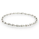 【中古】ティファニー TIFFANY&Co. ハードウェア マイクロ リンク チェーン ブレスレット ラージサイズ 48コマ SV925 スターリングシルバー ...