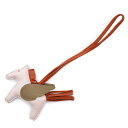 【中古】エルメス HERMES ロデオ ペガサス PM バッグチャーム アニューミロ ヴォースイフト レザー モーヴペール モーヴパール パンデピス ベージュマ...