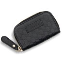 【美品】グッチ GUCCI コインケース 小銭入れ 財布 マイクログッチシマレザー ブラック ライトゴールド金具 449896