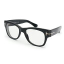 【中古】トムフォード TOM FORD ウェリントン メガネ 眼鏡 サングラス アイウェア 度入り プラスチック ブラック ピンクゴールド金具 TF5040