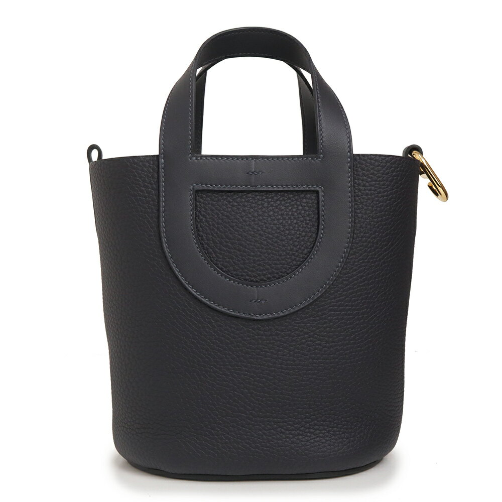 【新品・未使用品】エルメス HERMES インザループ 18 ハンドバッグ トリヨンクレマンス ヴォースイフト レザー キャバン ダークネイビー ゴールド金具 B刻印 箱付のサムネイル