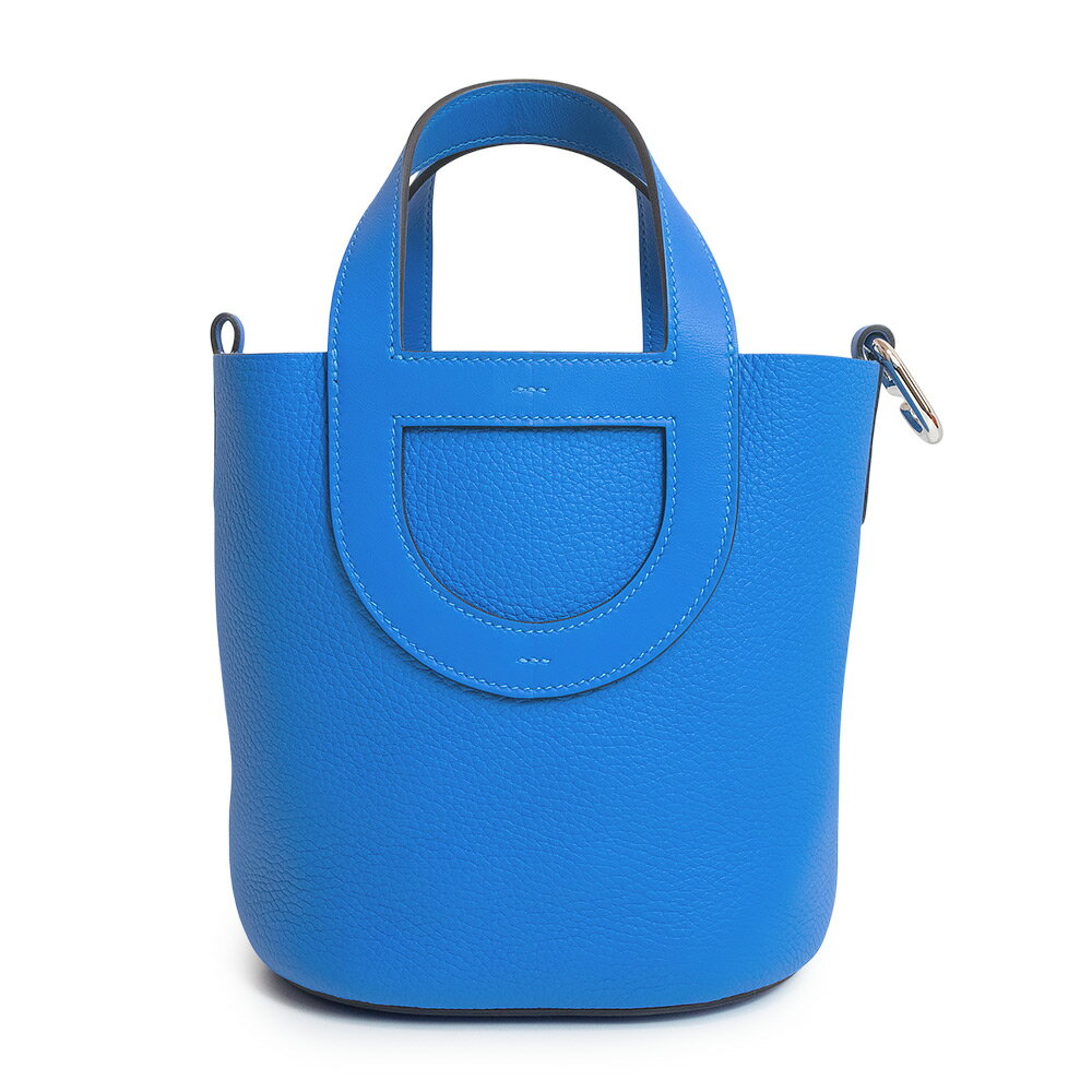 【新品・未使用品】エルメス HERMES インザループ 18 ハンドバッグ トリヨンクレマンス ヴォースイフト レザー ブルーロイヤル シルバー金具 K刻印 箱付のサムネイル