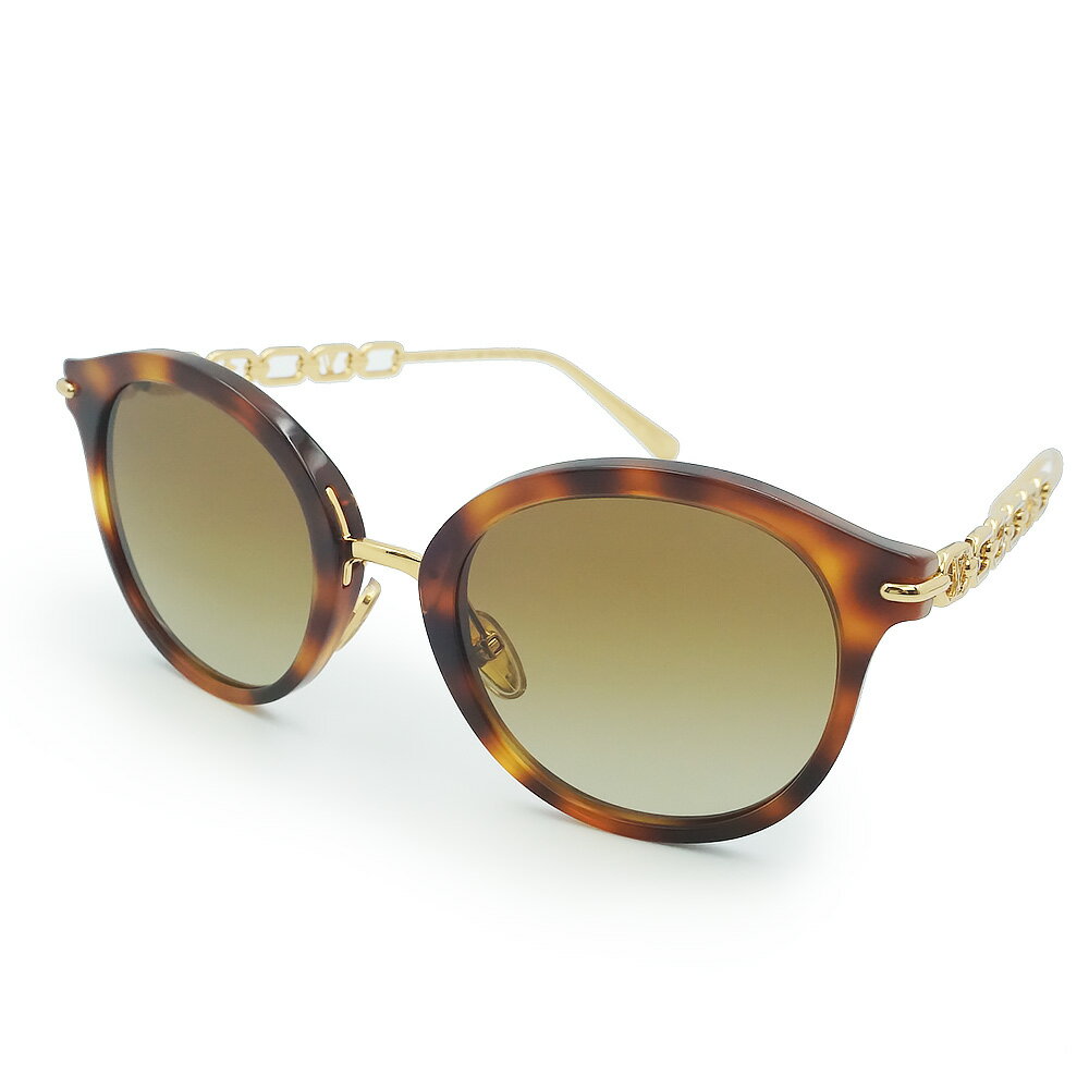 【未使用 展示品】ルイ ヴィトン LOUIS VUITTON マイLV チェーン トゥー ラウンド サングラス メガネ 眼鏡 アイウェア メタル アセテート ブラウン ゴールド Z2419U 箱付