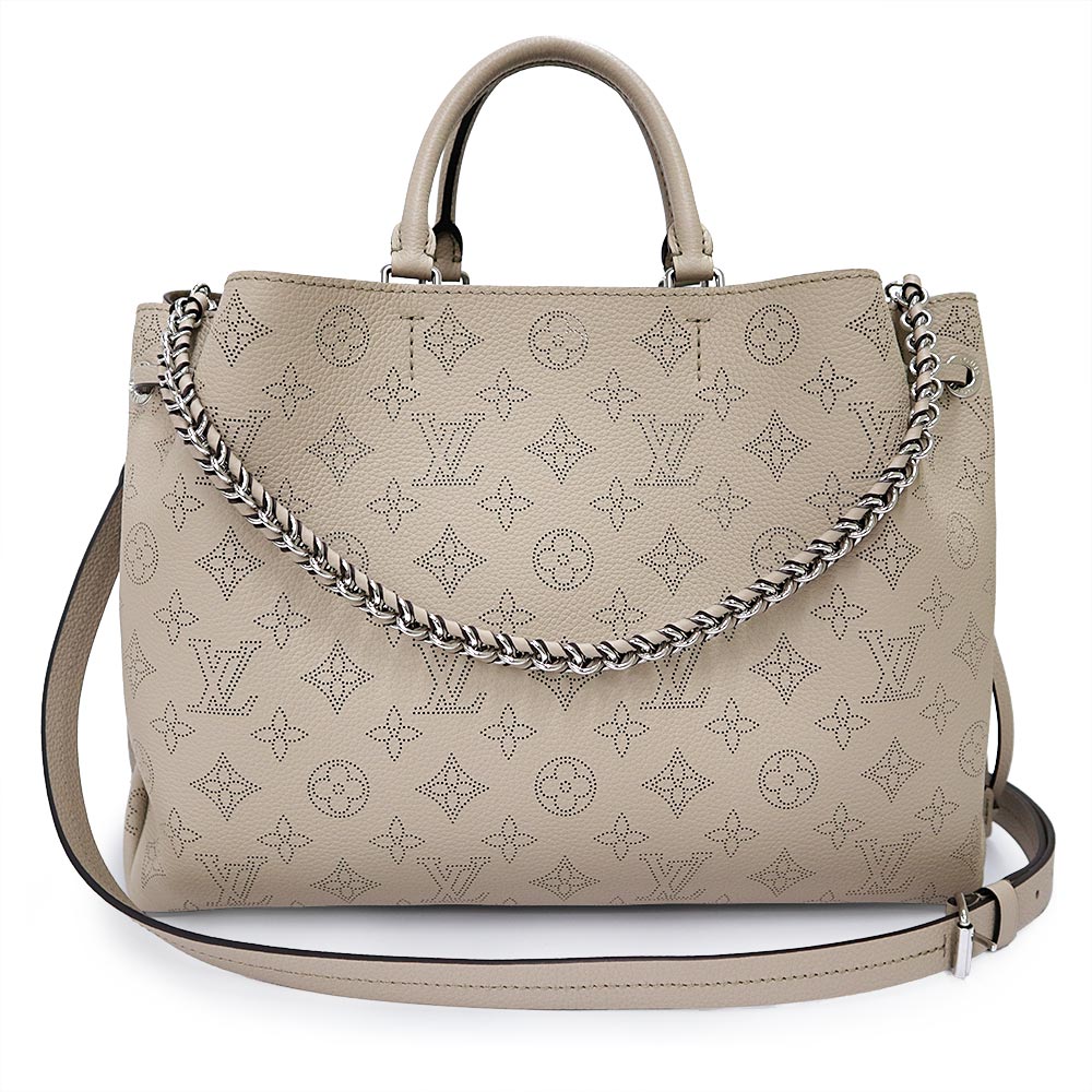 【新品 未使用品】LOUIS VUITTON ルイ ヴィトン M59201 ベラ トート モノグラムマヒナ ガレ ベージュ 3way 斜め掛け チェーン ショルダー ハンドバッグ レザー シルバー金具 箱付