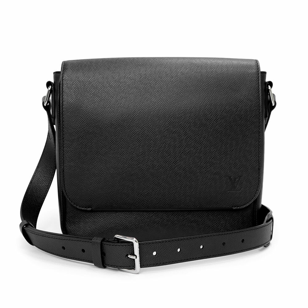 LOUIS VUITTON - 【未使用　展示品】LOUIS VUITTON ルイ ヴィトン M32726 ロマン PM タイガ ノワール ブラック メッセンジャー ショルダーバッグ 斜め掛け レザー シルバー金具 箱付