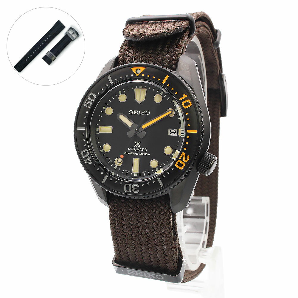 【未使用　展示品】SEIKO セイコー SPB255J1 6R35-01X0 プロスペックス ダイバースキューバ ブラック シリーズ限定版 1968 メカニカルダイバーズ 現代デザイン 世界限定 5500本 自動巻き ステンレススチール ナイロン シリコンラバー ブラウン 腕時計