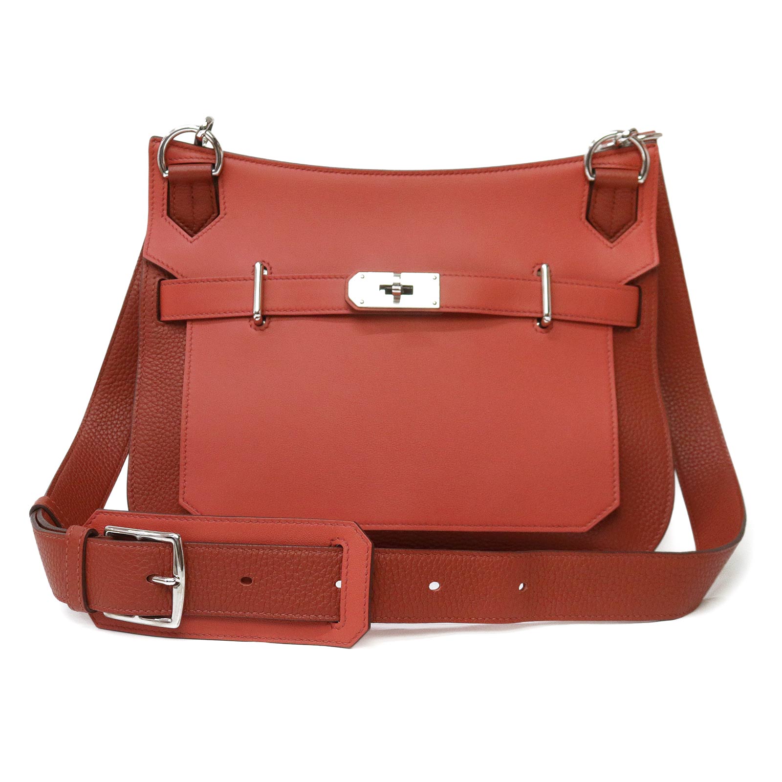 HERMES カバン　ハンドバッグ ポーチ　オレンジ レッド 200031122019.jpg