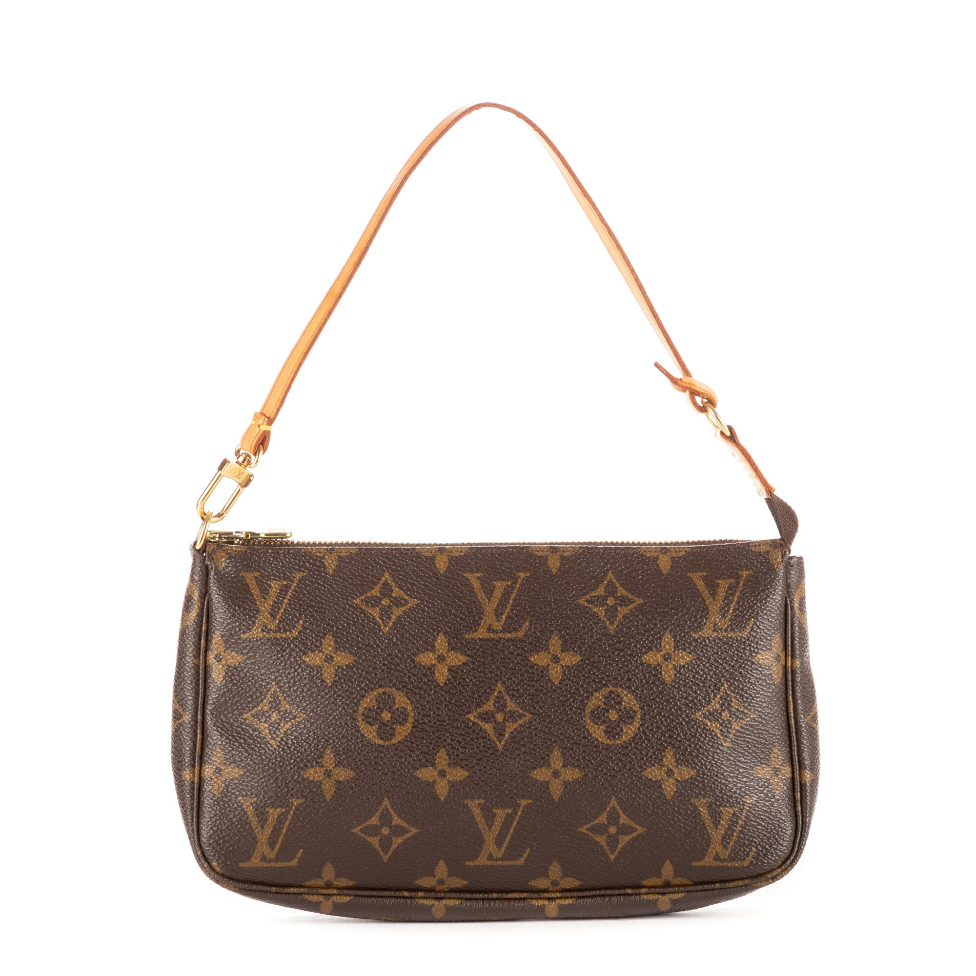 [中古] LOUIS VUITTON ルイヴィトンアクセサリーポーチ茶色モノグラムAB