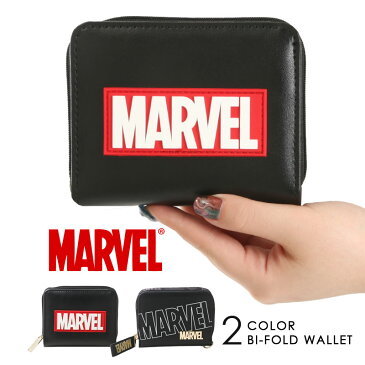 マーベル MARVEL 二つ折り財布 財布 ウォレット カードケース 小銭入れ ラウンドファスナー カジュアル 50905 50906 アメコミ プレゼント ギフト メンズ レディース おしゃれ サイフ さいふ 男女兼用メール便対応