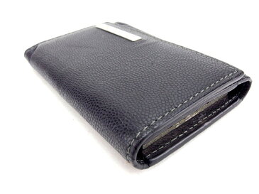【期間限定P10倍】 【中古】 カルティエ Cartier キーケース 6連キーケース レディースメンズ可 ブラック×シルバー レザー 【カルティエ】 T12945