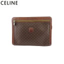 【スプリングセール】セリーヌ クラッチバッグ セカンド バッグ レディース メンズ マカダム ブラウン ベージュ PVC×レザー CELINE C4543(4)