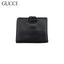【スプリングセール】グッチ Wホック 財布 二つ折り ミニ財布 メンズ ダブルG ブラック ゴールド レザー GUCCI T22479(4)