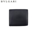 【スプリングセール】ブルガリ 二つ折り 財布 ウォレット ブラック レザー BVLGARI L4141
