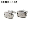 【スプリングセール】バーバリー カフス アクセサリー シルバー シルバーメッキ BURBERRY T22570