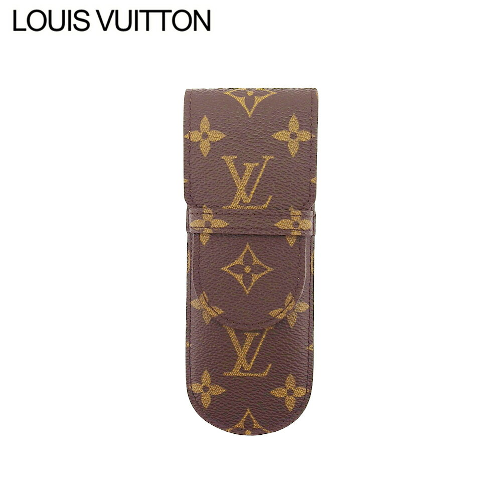 【楽天スーパーSALE 最大50%OFF】【中古】 ルイ ヴィトン ペンケース 小物入れ モノグラム ブラウン PVC×レザー LOUIS VUITTON T2...
