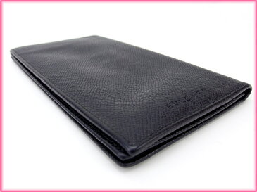 【中古】 ブルガリ BVLGARI 長札入れ レディース ブラック T15668