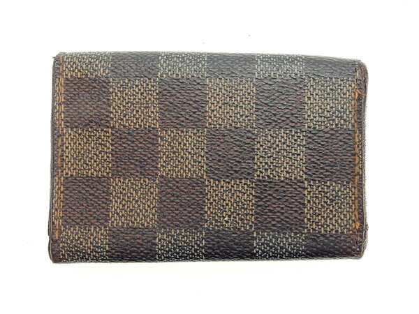 【中古】 ルイヴィトン Louis Vuitton キーケース 6連キーケース メンズ可 ミュルティクレ6 ダミエ N62630 エベヌ（ブラウン系） ダミエキャンバス (あす楽対応)人気 T14846