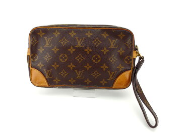 【中古】 ルイヴィトン Louis Vuitton セカンドバッグ クラッチバッグ 男女兼用 マルリードラゴンヌGM モノグラム M51825 ブラウン モノグラムキャンバス (あす楽対応)人気 K373 .