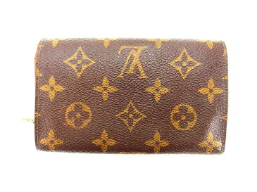 【中古】 ルイヴィトン Louis Vuitton L字ファスナー財布 二つ折り財布 ポルトモネビエトレゾール ブラウン M61730 レディース メンズ ユニセックス PVC×レザ- サイフ 小物 ブランド 人気 贈り物 迅速発送 在庫処分 男性 女性 良品 春 1点物 T15127 .