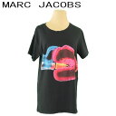 【スプリングセール】マークジェイコブス Tシャツ 半袖 カットソー レディース メンズ ♯XS Sサイズ ラインストーン付き シガープリント ブラック ピンク ブルー系 コットン 綿 MARC JACOBS 【マークジェイコブス】 g1541s 【中古】(4)
