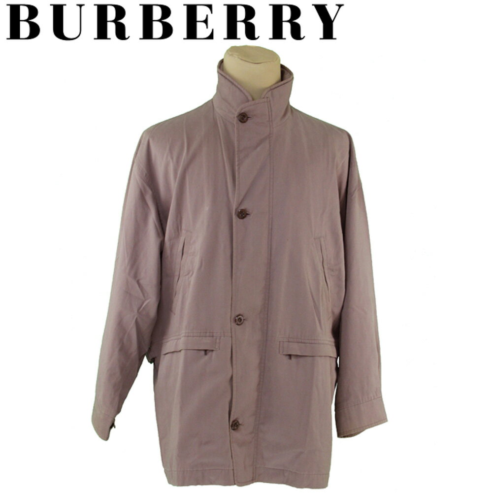 【スプリングセール30％OFF】バーバリー コート アウター メンズ ♯Lサイズ シングル ステンカラー ブラウン コットン 綿 レーヨン BURBERRY l3372s 【中古】