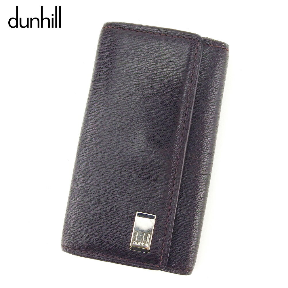 【スプリングセール30％OFF】ダンヒル dunhill キーケース 4連キーケース レディース メンズ ブラウン レザー 【ダンヒル】 I544 【中古】