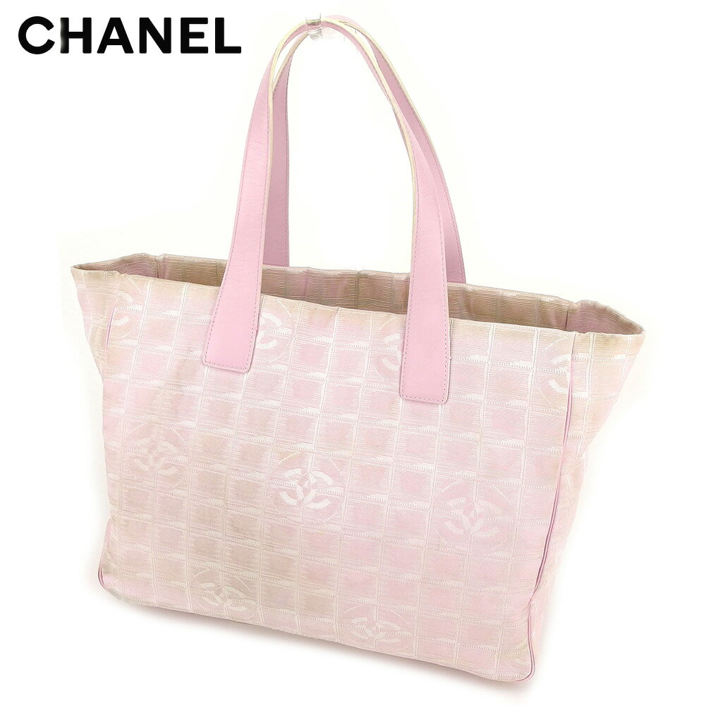 【スプリングセール30％OFF】シャネル CHANEL トートバッグ バック ショルダーバッグ バック ニュートラベルライントートMM ニュートラベルライン レディース メンズ ピンク A15991クリスマス プレゼント バック 収納 兼用 【シャネル】 T8523 【中古】