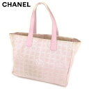 【春の大感謝祭 30％OFF】シャネル CHANEL トートバッグ バック ショルダーバッグ バック ニュートラベルライントートMM ニュートラベルライン レディース メンズ ピンク A15991クリスマス プレゼント バック 収納 兼用 【シャネル】 T8523 【中古】