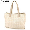 【春の大感謝祭 30％OFF】シャネル CHANEL トートバッグ バック ショルダーバッグ バック ニュートラベルライントートMM ニュートラベルライン レディース メンズ ベージュ A15991クリスマス プレゼント バック 収納 兼用 【シャネル】 T8573 【中古】