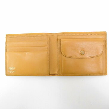 【中古】 セリーヌ CELINE 二つ折り財布 レディース マカダム ブラウン U539