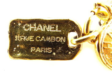 【中古】 シャネル Chanel ネックレス ペンダント アクセサリー コイン×カンボンプレート レディース T3010s .