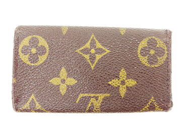 【中古】 ルイ ヴィトン LOUIS VUITTON キーケース 4連キーケース レディース メンズ 可 ミュルティクレ4 ブラウン モノグラムキャンバス E1240