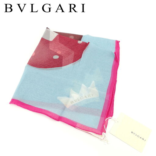 【スプリングセール】ブルガリ BVLGARI スカーフ ミニスカーフ レディース ブルー ピンク SILK 100% 【ブルガリ】 T8273 【中古】 【スプリングセール】ブルガリ BVLGARI スカーフ ミニスカーフ レディース ブルー ピンク SILK 100% 【ブルガリ】 T8273 【中古】