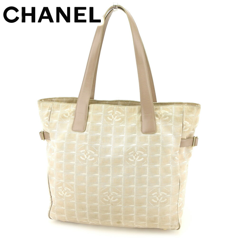 【スプリングセール30％OFF】シャネル CHANEL トートバッグ バック ショルダーバッグ バック ニュートラベルライントートGM ニュートラベルライン レディース メンズ ベージュ A15825クリスマス プレゼント バック 収納 兼用 【シャネル】 T8276 【中古】