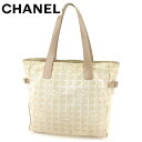 【春の大感謝祭 30％OFF】シャネル CHANEL トートバッグ バック ショルダーバッグ バック ニュートラベルライントートGM ニュートラベルライン レディース メンズ ベージュ A15825クリスマス プレゼント バック 収納 兼用 【シャネル】 T8276 【中古】