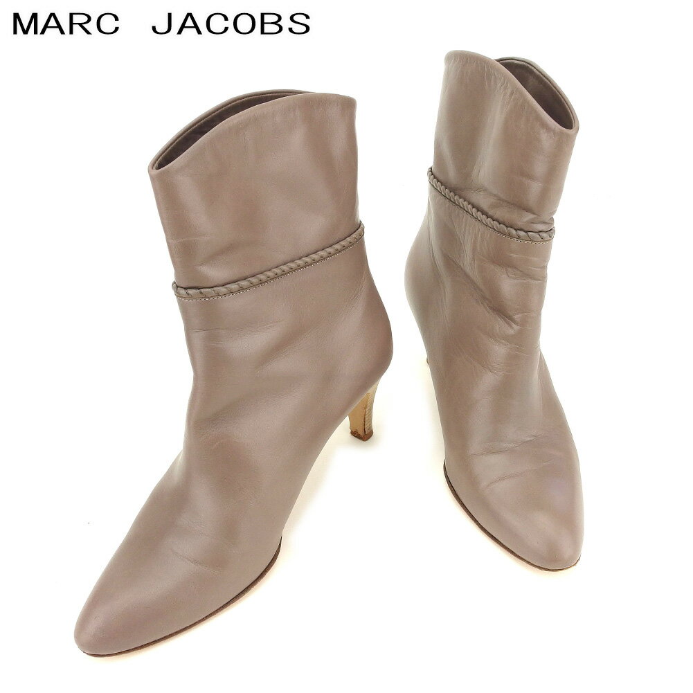 【スプリングセール30％OFF】マークジェイコブス ブーツ シューズ 靴 #37 パープル レザー MARC JACOBS 【マークジェイコブス】 e1270s 【中古】