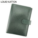 【春の大感謝祭 30％OFF】【送料無料】 【中古】 ルイ ヴィトン LOUIS VUITTON 手帳カバー カード入れ×3 レディース メンズ アジェンダPM グリーン PVC×レザー 【ルイ・ヴィトン】 I517