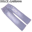 【スプリングセール】ドルチェ&ガッバーナ DOLCE&GABBANA ジーンズ ブーツカット レディース ♯40サイズ ドルガバ ブルー コットン 綿 【ドルチ...