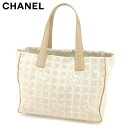 【春の大感謝祭 30％OFF】シャネル CHANEL トートバッグ バック ショルダーバッグ バック ニュートラベルライントートPM ニュートラベルライン レディース メンズ ベージュ A20457クリスマス プレゼント バック 収納 兼用 【シャネル】 T8434 【中古】