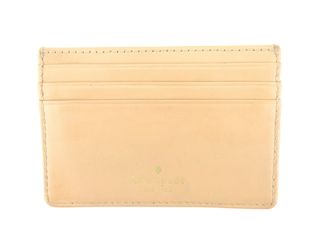 【200円オフクーポン】 【中古】 ケイト スペード kate spade カードケース 名刺入れ パスケース スペードマーク d1894_b ★