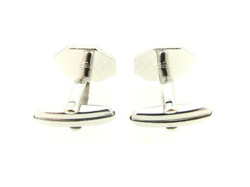 【中古】 ディオール Dior カフス カフリンクス レディース メンズ スウィヴル式 8角形 シルバー ゴールド シルバー金具 人気 良品 T8044 .