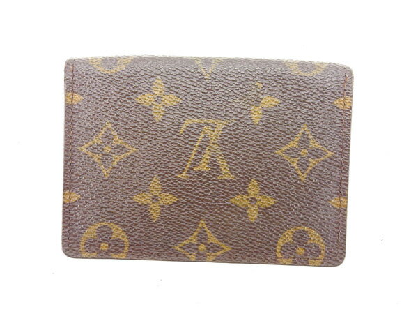 【楽天スーパーセール】 【20%オフ】 【中古】 ルイヴィトン Louis Vuitton 定期入れ パスケース レディース ポルト2カルトヴェルティカル ブラウン PVC×レザ- A1130 .