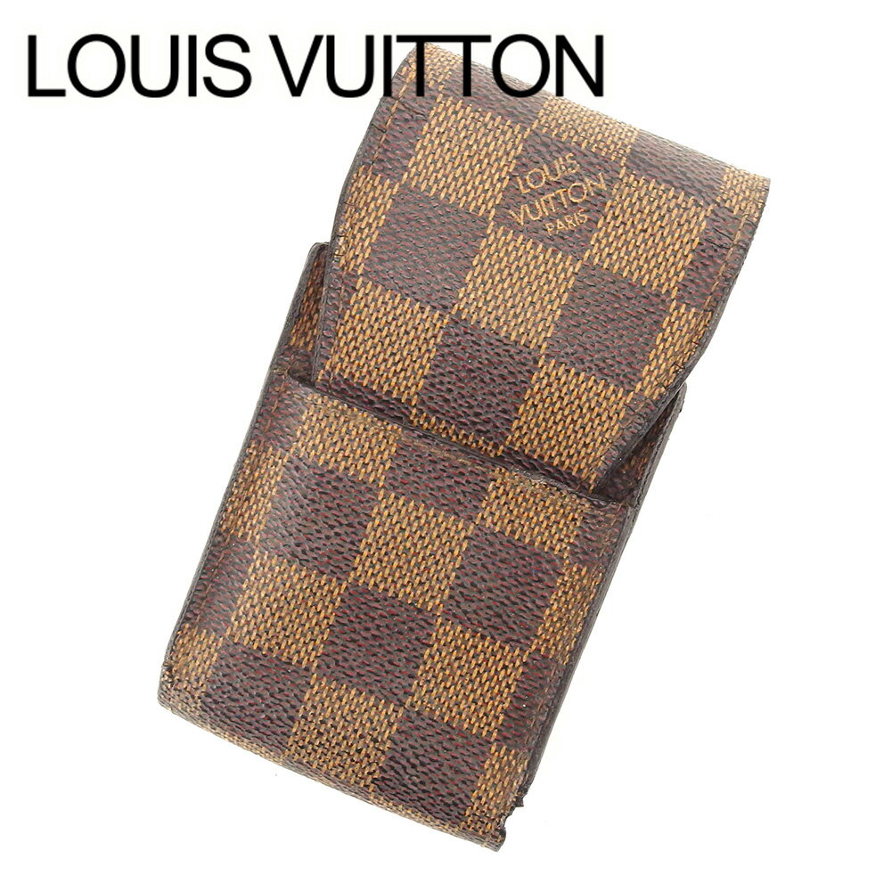 【スプリングセール30％OFF】ルイ ヴィトン LOUIS VUITTON シガレットケース レディース メンズ 可 エテュイ・シガレット ブラウン PVC×レザー 【ルイ・ヴィトン】 T6437 【中古】