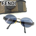 【スプリングセール30％OFF】フェンディ FENDI サングラス アイウエア レディース メンズ 可 度入リ ブラック 【フェンディ】 T6490 【中古】