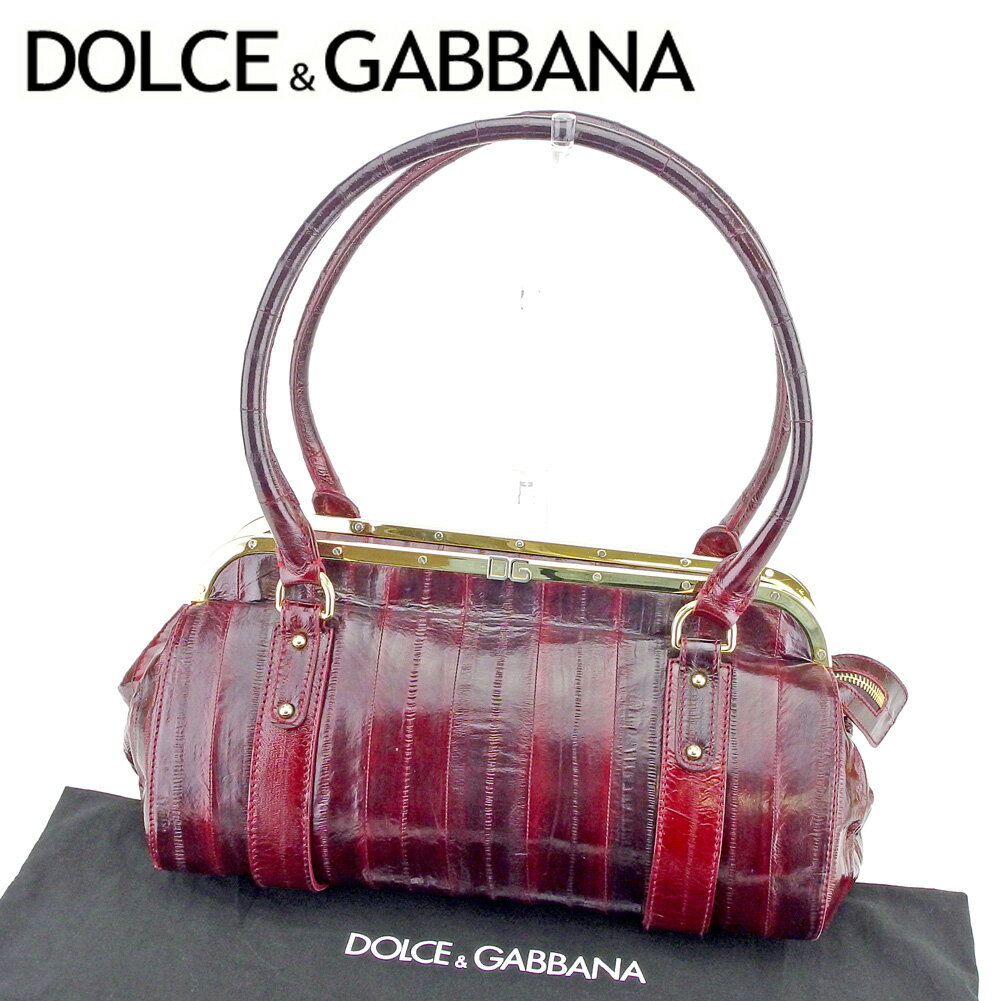 【スプリングセール30％OFF】ドルチェ&ガッバーナ ショルダーバッグ バック ワンショルダー ドルガバ レッド レザー DOLCE&GABBANA バッグ バック 肩掛け 収納バッグ バック 【ドルチェ&ガッバーナ】 T6609 【中古】