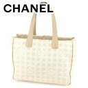 【春の大感謝祭 30％OFF】シャネル CHANEL トートバッグ バック ショルダーバッグ バック ニュートラベルライントートMM ニュートラベルライン レディース メンズ ベージュ A15991クリスマス プレゼント バック 収納 兼用 【シャネル】 T6655 【中古】