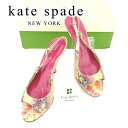 【スプリングセール30％OFF】ケイト スペード kate spade パンプス 靴 シューズ メンズ可 #6 ベージュ ピンク レザー T6678 ブランド 【中古】