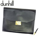 【スプリングセール30％OFF】ダンヒル クラッチバッグ バック セカンドバッグ バック ブラック レザー dunhill 【ダンヒル】 t6911s 【中古】